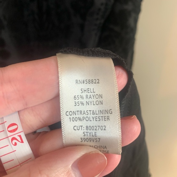 Max Studio Black Floral Burnout Maxi Dress - Picture 4 of 12